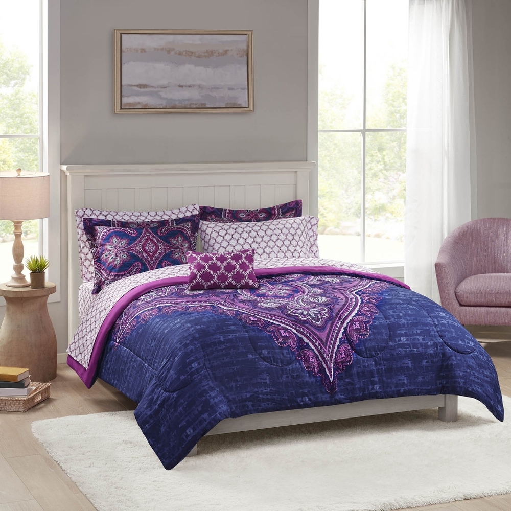 Medallion Purple Bed in a Bag
- Queen Size